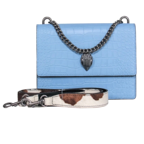 Kurt Geiger Handbags - Kurt Geiger Shoreditch Croc Embossed Leather Hand Bag
